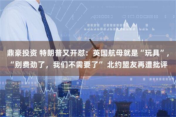 鼎豪投资 特朗普又开怼：英国航母就是“玩具”，“别费劲了，我们不需要了” 北约盟友再遭批评